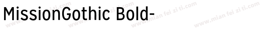 MissionGothic Bold字体转换